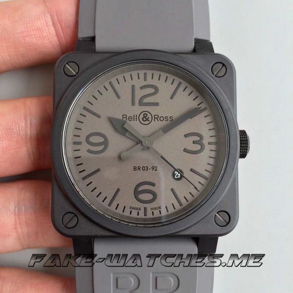 Bell And Ross Replica Instruments Series Rubber Band Mechanical Men's Watch